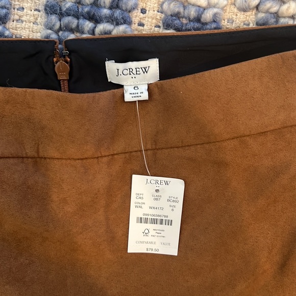 Jcrew faux suede miniskirt - Picture 2 of 2
